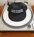 LOVE HATE BLACK WHITE CAP