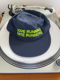 LOVE HATE CAP NAVY NEON