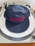 LOVE HATE CAP NAVY BURGUNDY