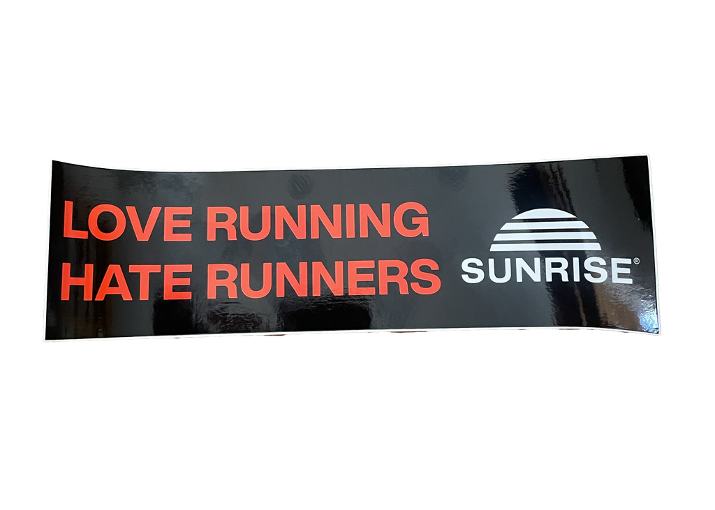 LOVE HATE BUMPER STICKERS x 5
